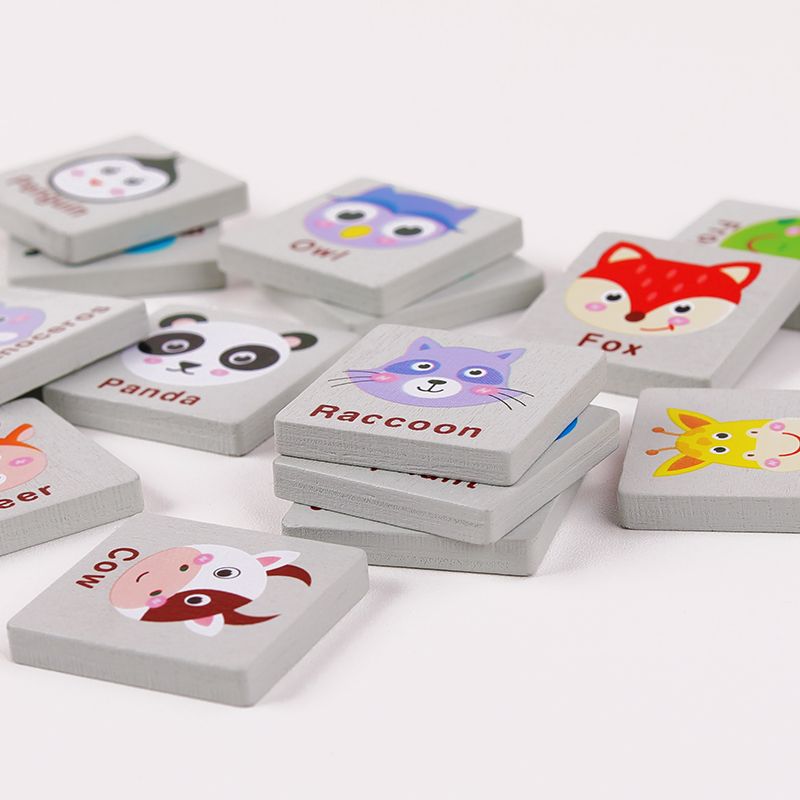 The fun animal match-up intelligence game is rich in color and highly entertaining. It can exercise babies' color recognition and visual ability, cultivate logical thinking ability, and exercise early education enlightenment training. It is a parent-child game Specification image