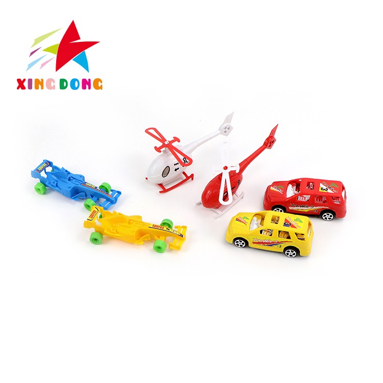 Children's toy sets: sliding toys, inertial sports cars, small cars, helicopters, and small toys detail image 1