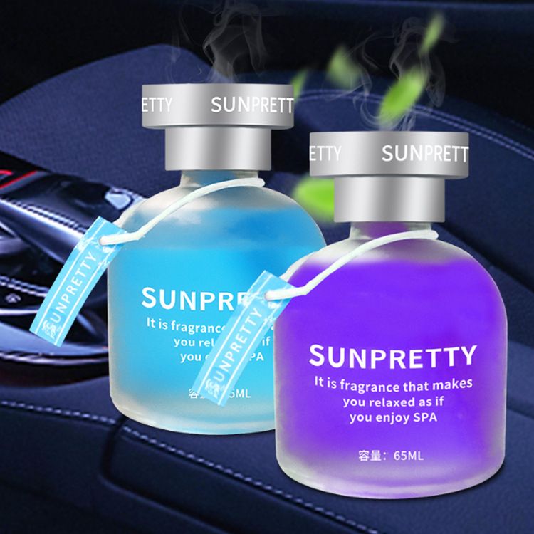 Car aromatherapy: Long-lasting, fresh and light fragrance car perfume ornament, car perfume essential oil non-flame perfume bottle 65ml