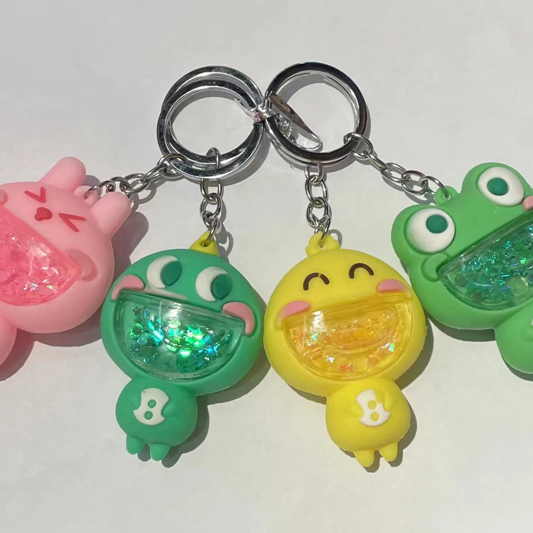 Acrylic keychain plus small accessories series mix 1 frog