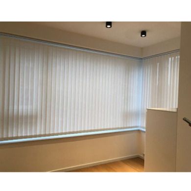 品质款定制北欧办公室全遮光垂直帘竖百叶窗帘阳台卧室梦幻帘工厂细节图