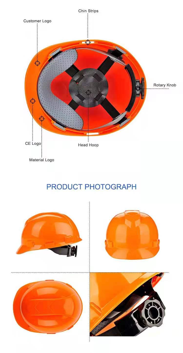供应固睿 工地安全帽 建筑安全帽 W-003款安全帽 详情图1