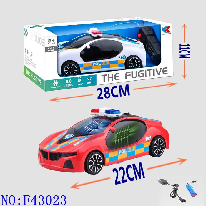 遥控车 二通遥控3D灯光1:18赛车包电池 新奇发光电子遥控玩具 益智休闲义乌小商品地摊货源 跨境外贸批发F43023