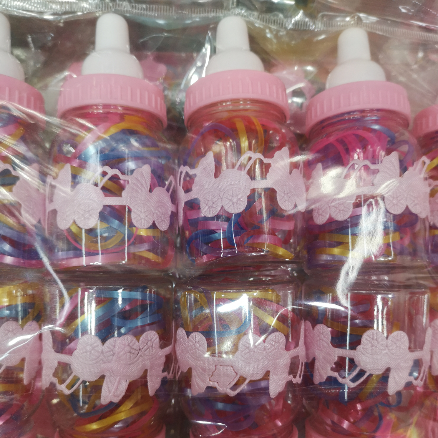 强拉不断皮筋奶瓶深珠光