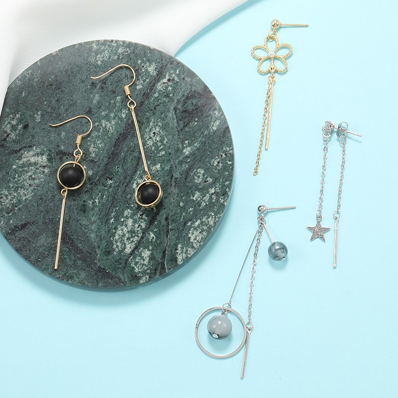 手工制作DIY耳环材料自制耳钉吊坠耳饰链条流苏方形竖条棒条配件详情图3