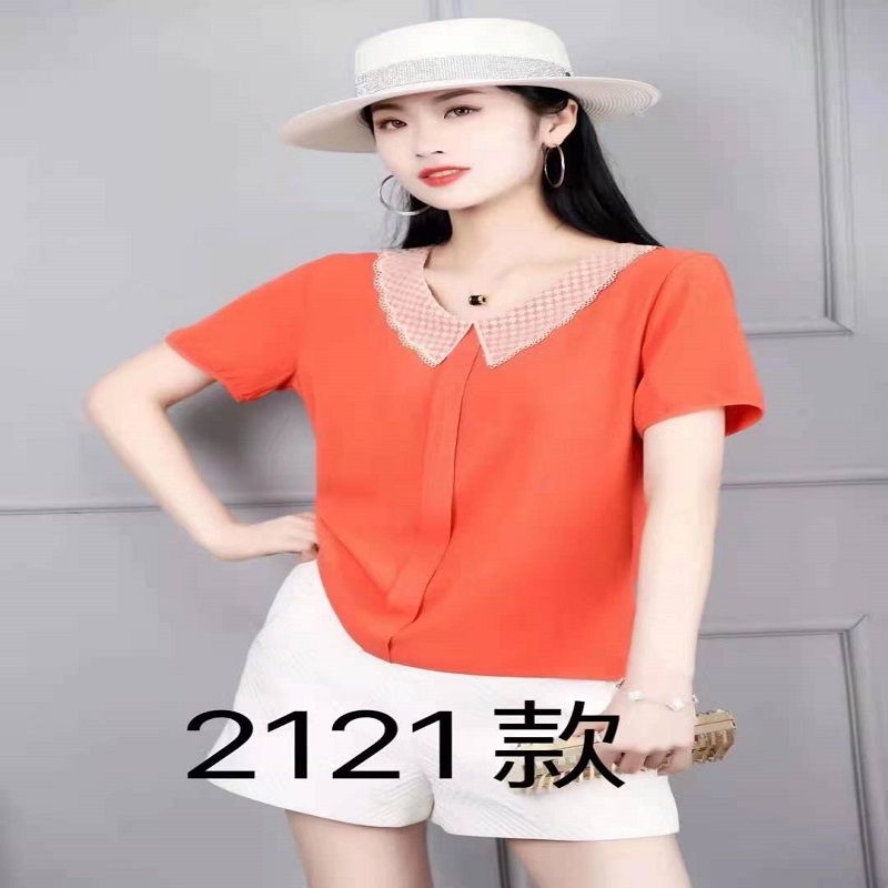 妈妈夏装衬衫50岁60中老年女装夏季短袖上衣大码老人印花衬衣开衫24