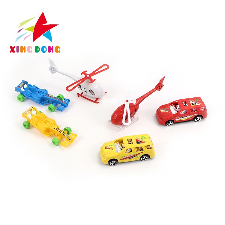 Children's toy sets: sliding toys, inertial sports cars, small cars, helicopters, and small toys details Picture