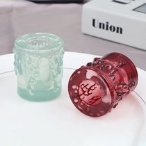Europe and the United States cross-border transparent glass fragrant candy cosmetics storage jar candle jar