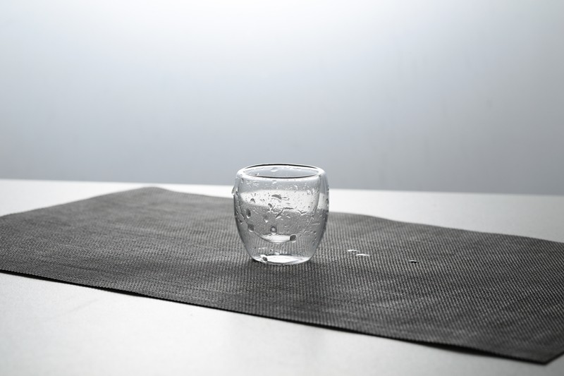 High borosilicate heat-resistant double-layer glass tea cups, heat-insulating transparent cups, Gongfu tea sets, small-capacity double-layer cups, glass cups detail image 1