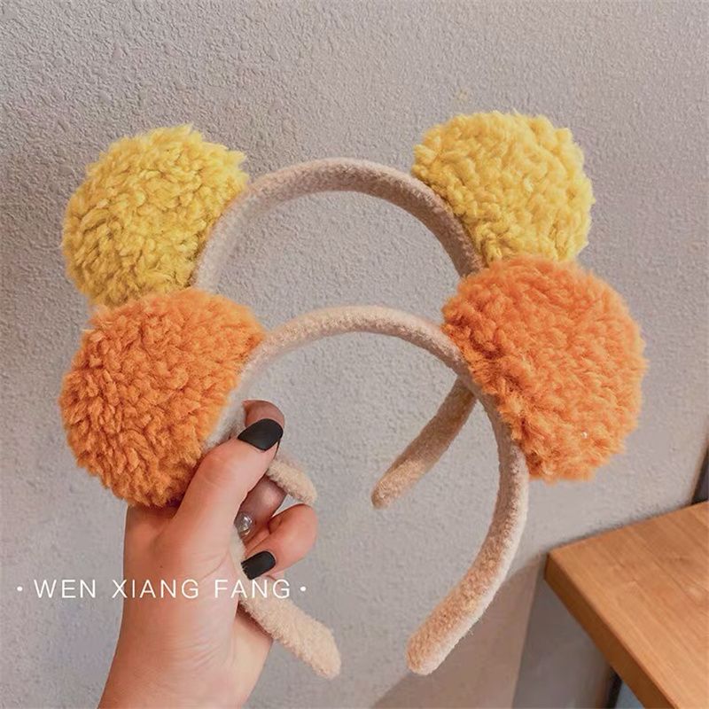 Cute Cartoon Bear Ears Headband Female Net Celebrity Face Wash Headband Girls All Go Out Hair Card Headband Hair Bundle Headband details Picture