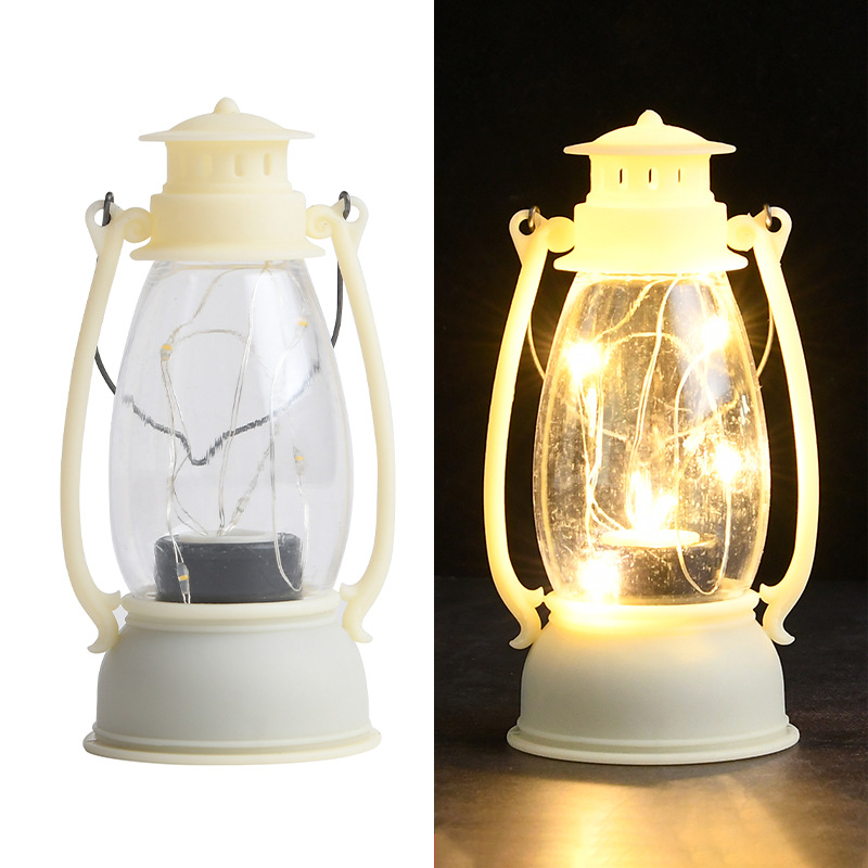 复古手提马灯LED电子蜡烛灯创意摇摆风灯装饰宫灯发光氛围灯跨境详情图8