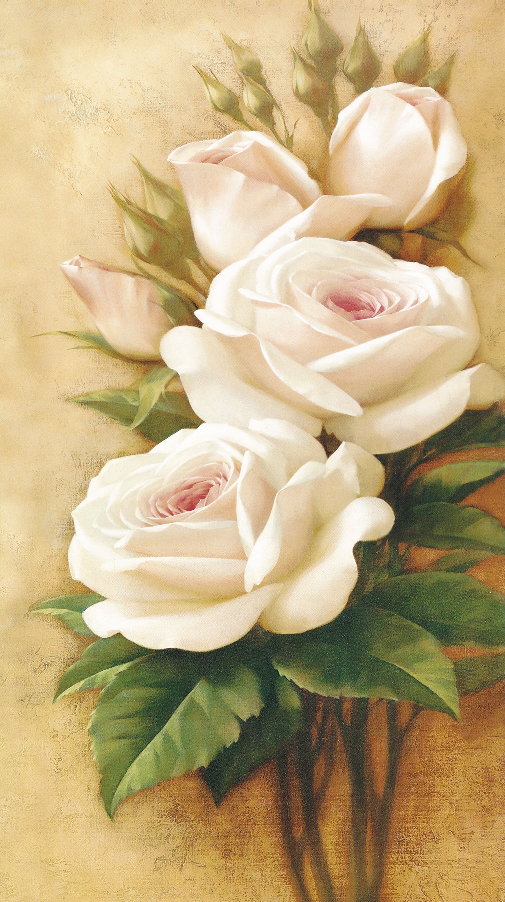 Frameless painting board, floral wall painting, modern style, very exquisite craftsmanship 132417 detail image 1