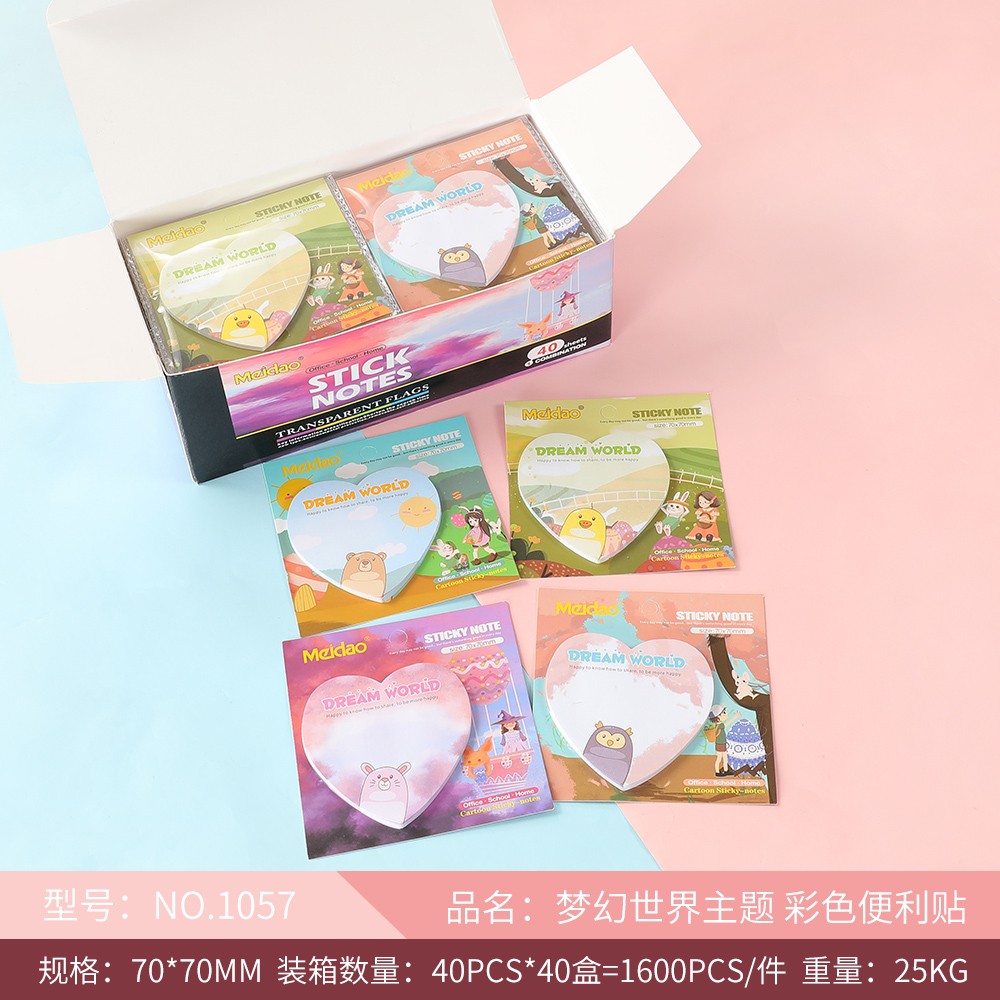 Colorful sticky Notes Dream World Cartoon sticky Notes Factory Direct sales Stationery wholesale 1057 detail image 2