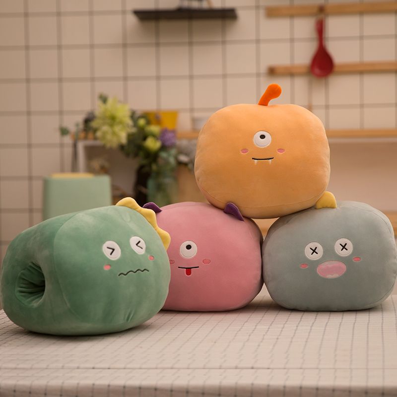 2024 New four-sided elastic warm hand cushion plush toy, cute male and female bedroom birthday gift plush toy, 40cm details Picture