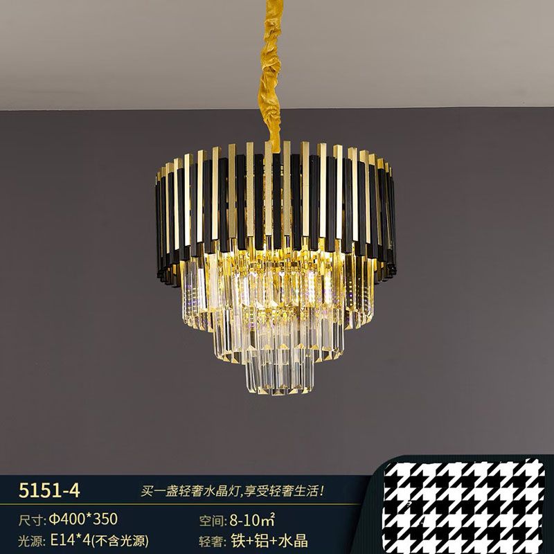 Light luxury crystal chandelier, modern style chandelier, living room chandelier, dining room chandelier, bedroom chandelier Specification image