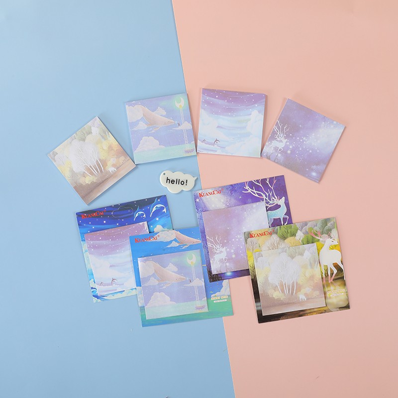 5902 Color cartoon Sticky Notes with starry sky patterns, direct sales and wholesale from the manufacturer detail image 9