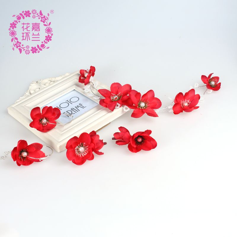 Jialan Accessories Yiwu Factory directly sells Japanese and Korean bride headwear, wedding photography, travel photography headwear, earrings, hairpins, studio crown sets Specification image