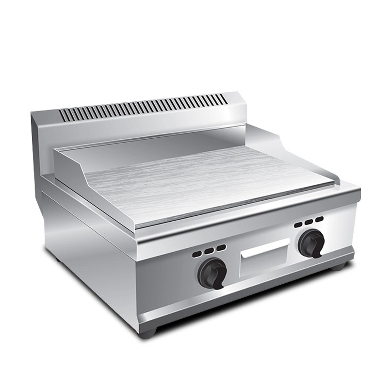 Huili VG-718 gas grill, commercial hand-held pancake grill, iron plate squid machine, double-head grill, iron plate grilling equipment detail image 1