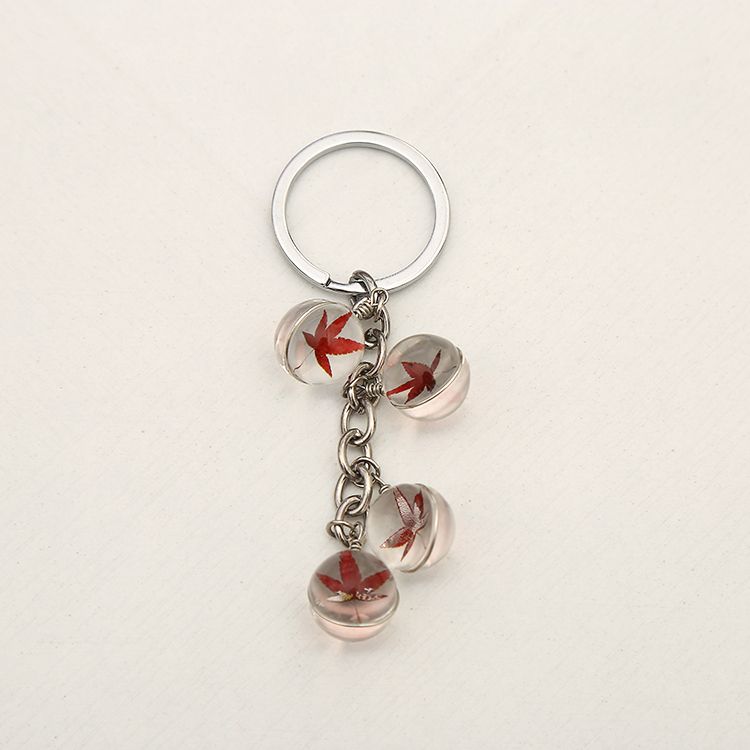 Four-section dried flower keychains, a popular DIY product, are sold directly by the manufacturer and are irresistibly charming Item Picture