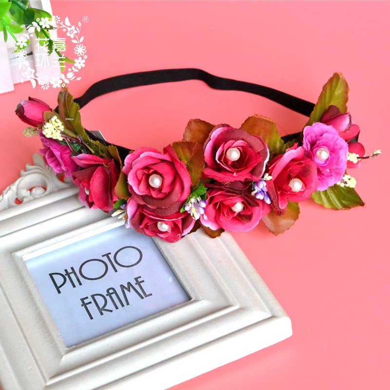Jialan Factory directly supplies colorful flower girl dress headwear, birthday children's headwear, princess hair bands, and colorful hair bands that adults can wear detail image 1