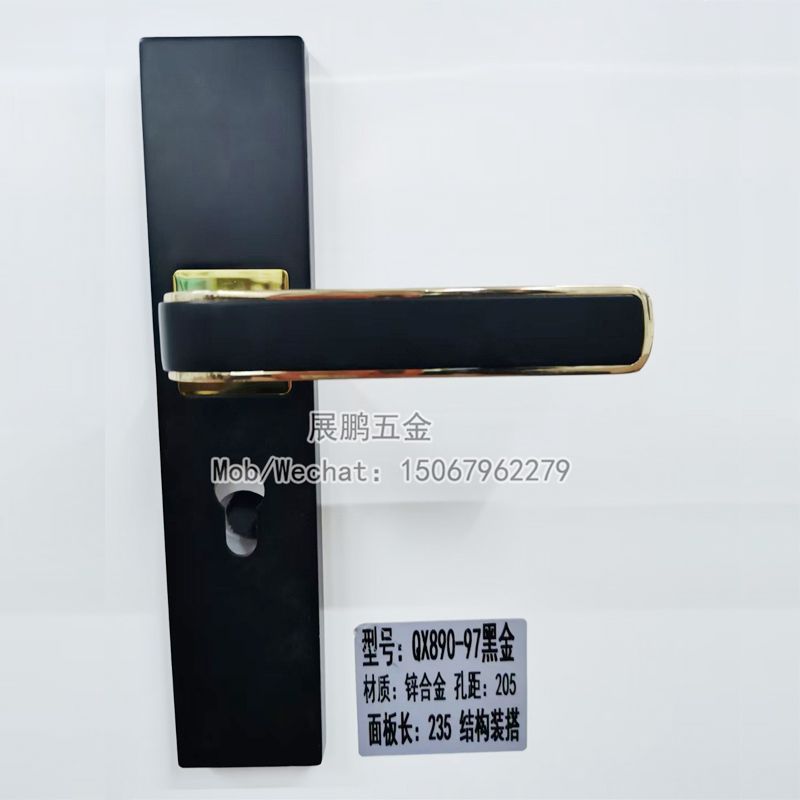 New Door Lock Modern Simple Design Zinc Alloy Wood Door Interior Door Lock details Picture