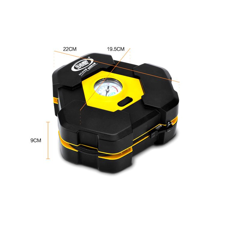 Chezhiku multi-functional car air pump with light 221021cm, tire air pump, car air filling pump, 19 cylinder Specification image