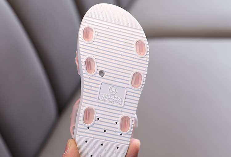 Girls' Sandals Summer New Korean Version Of Large Children's Casual Flat Soft Soled Princess Shoes With Little Girls Beach Shoes undefined