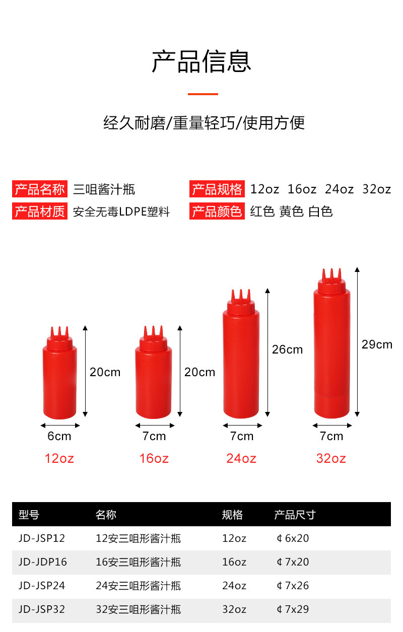 24安三咀酱汁瓶JD-BSP24详情图7