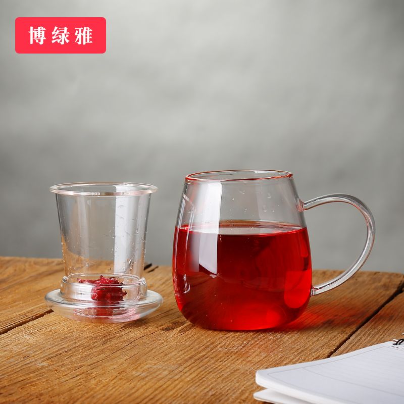 Boluya handcrafts high borosilicate heat-resistant glass cups, mushroom cups, tea cups and office cups details Picture