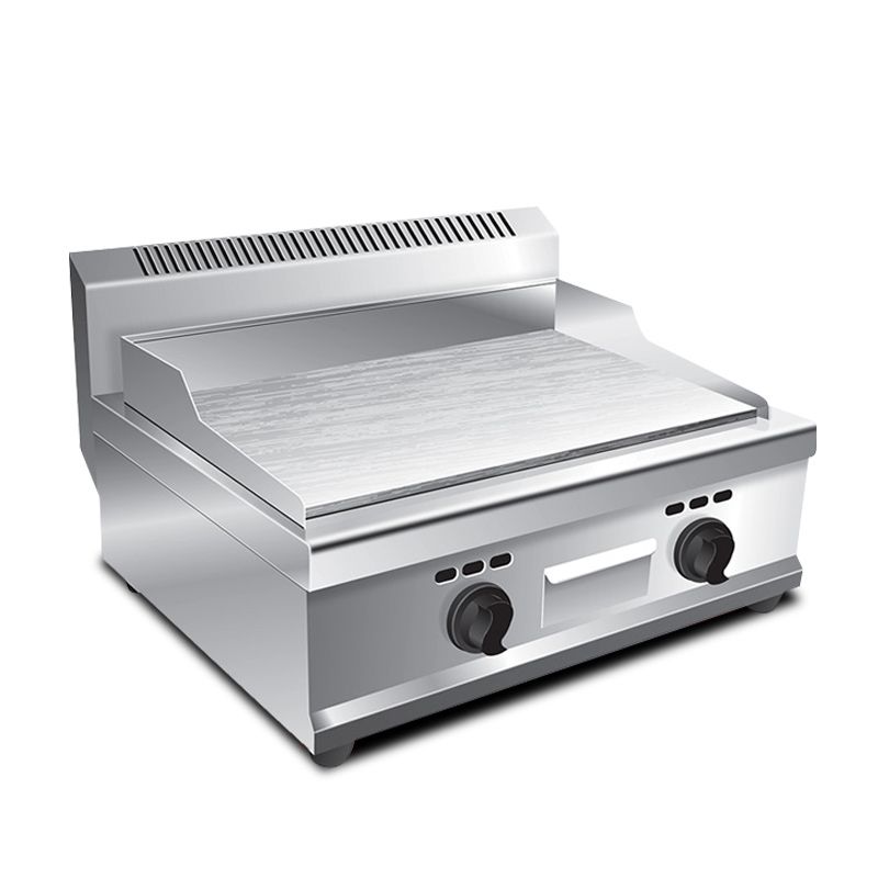 Huili VG-718 gas grill, commercial hand-held pancake grill, iron plate squid machine, double-head grill, iron plate grilling equipment