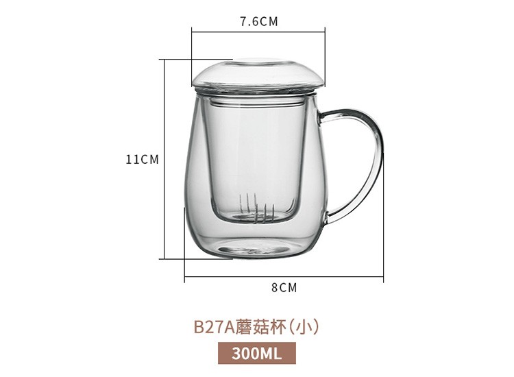 Boluya handcrafts high borosilicate heat-resistant glass cups, mushroom cups, tea cups and office cups detail image 5