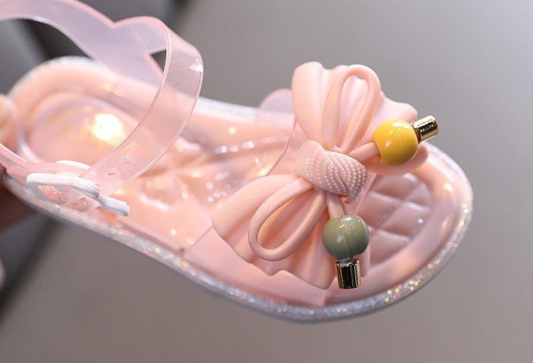 Girls' Sandals Summer New Korean Version Of Large Children's Casual Flat Soft Soled Princess Shoes With Little Girls Beach Shoes undefined