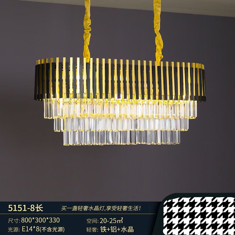 Light luxury crystal chandelier, modern style chandelier, living room chandelier, dining room chandelier, bedroom chandelier