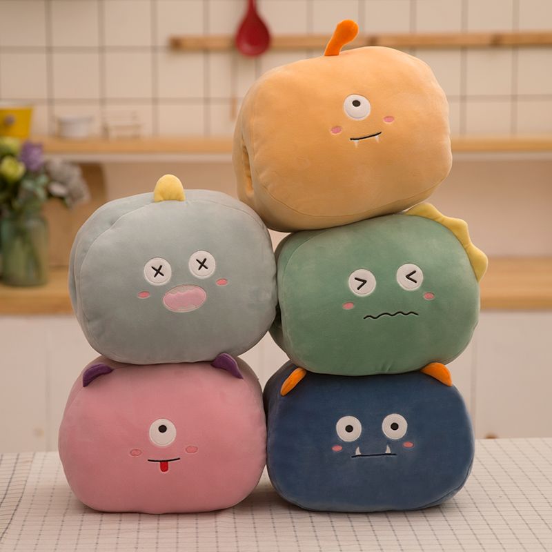 2024 New four-sided elastic warm hand cushion plush toy, cute male and female bedroom birthday gift plush toy, 40cm Specification image