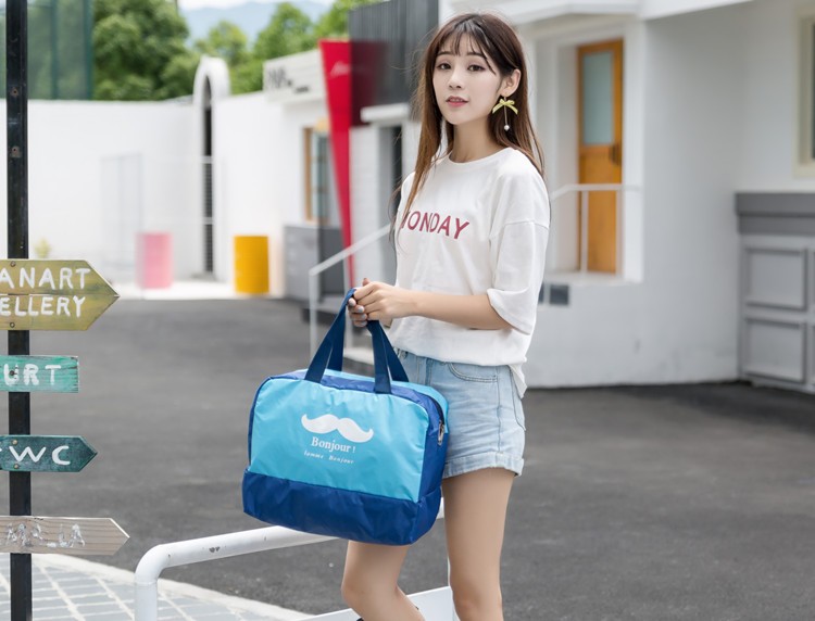 干湿分离包女士手提防水沙滩游泳包收纳大容量洗浴洗漱用品收纳袋详情图5