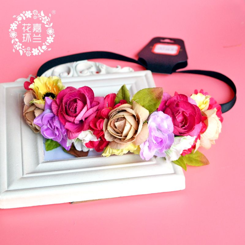 Jialan's Yiwu factory produces popular European and American fabric hair bands, mother and daughter styles, with large quantities and favorable prices