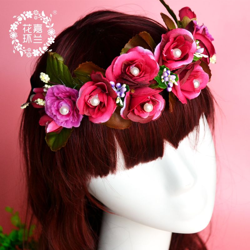 Jialan Factory directly supplies colorful flower girl dress headwear, birthday children's headwear, princess hair bands, and colorful hair bands that adults can wear Item Picture