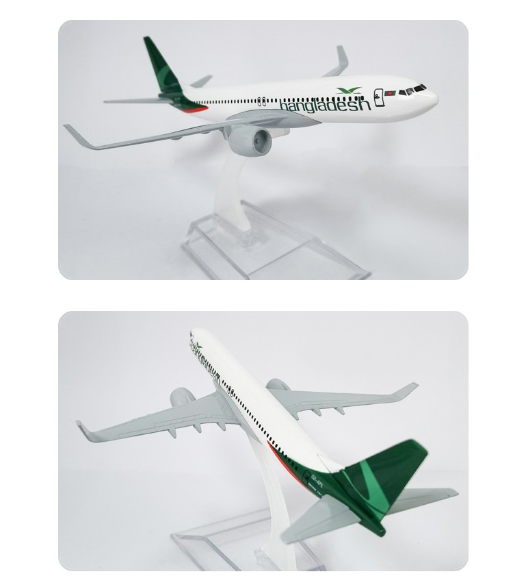 金属飞机模型摆件儿童玩具孟加拉国航空飞机模型商务礼品工艺品详情9