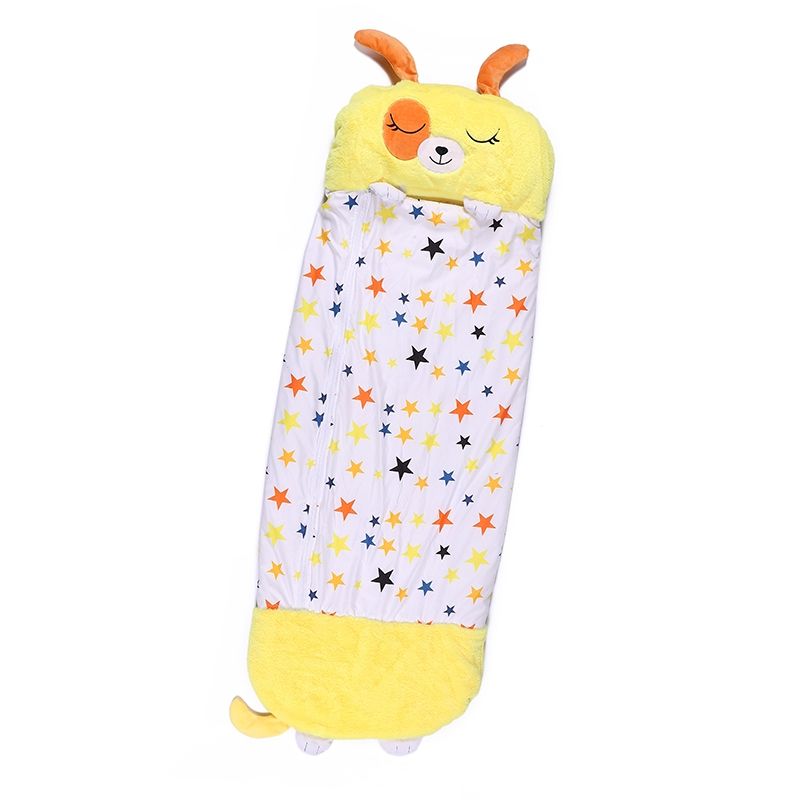 跨境热款 儿童睡袋 Happy Nappers 卡通独角兽动物抱枕 玩具睡袋白底实物图