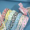 4.0cm12 min transparent chiffon with Korean yarn printing Cherry diy Birthday Gift Gift Wrap Gift box decoration thumbnail