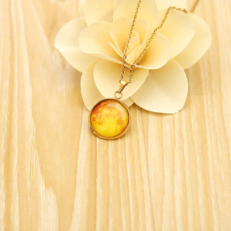 Stainless steel sheet luminous necklace, a popular DIY product, factory direct sales, irresistibly charming details Picture