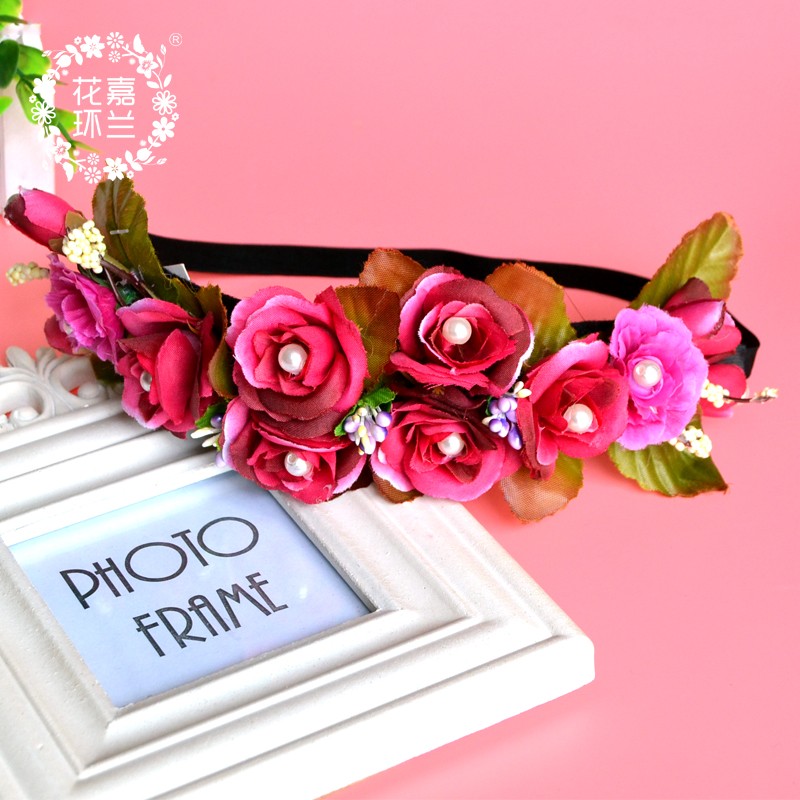 Jialan Factory directly supplies colorful flower girl dress headwear, birthday children's headwear, princess hair bands, and colorful hair bands that adults can wear detail image 3