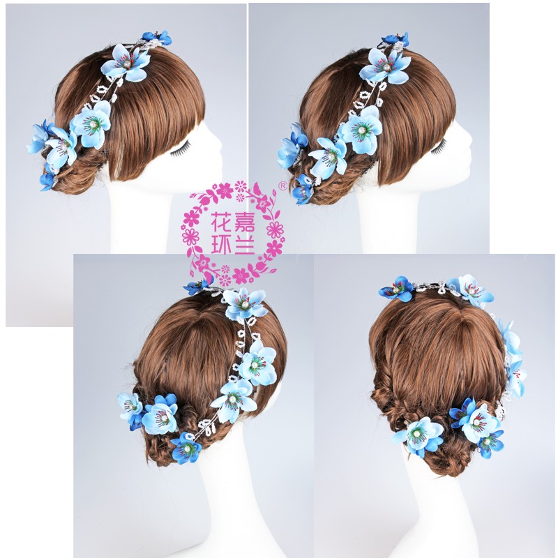 Jialan Accessories Yiwu Factory directly sells Japanese and Korean bride headwear, wedding photography, travel photography headwear, earrings, hairpins, studio crown sets detail image 12