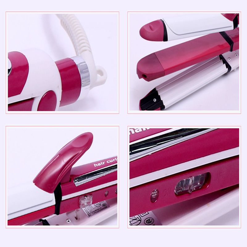 Wholesale of three boxes of large curling irons with built-in pear blossom air bangs and hair care products from the manufacturer Item Picture