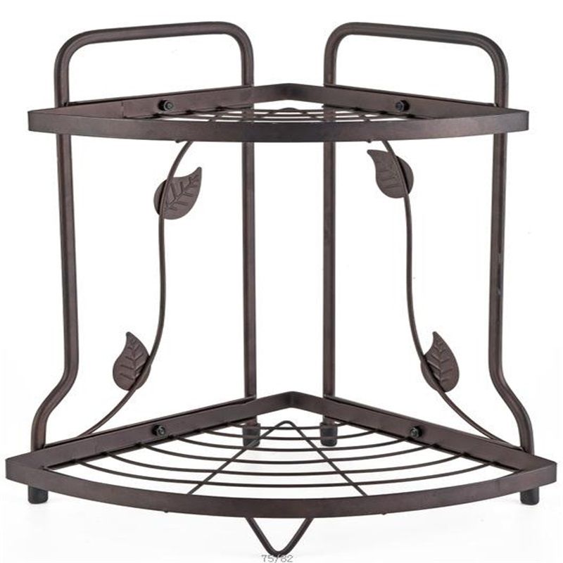 A small three-layer corner stand in bronze gold details Picture