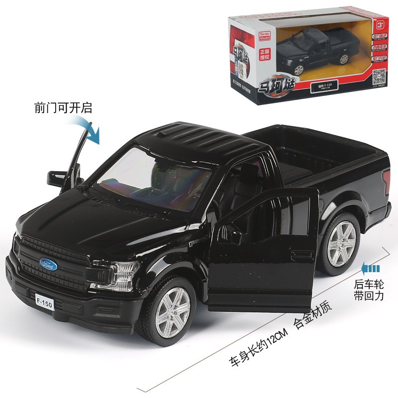 福特F-150合金汽车模型猛禽皮卡回力开门车模详情图10
