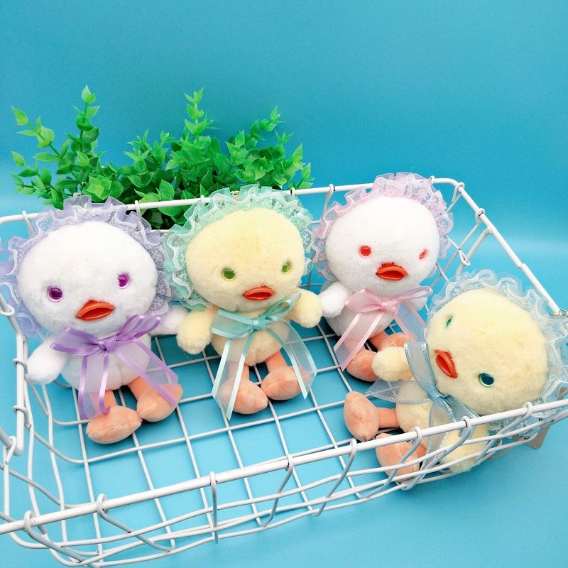 New Lolita duck plush toy duck doll small pendant net red cute bag keychain