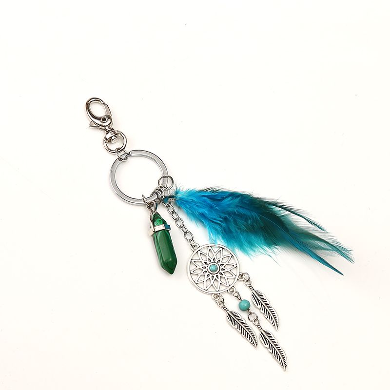 Feather keychain details Picture