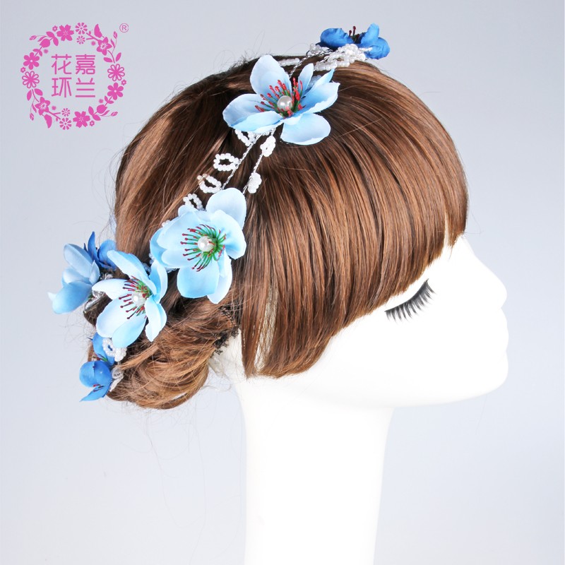 Jialan Accessories Yiwu Factory directly sells Japanese and Korean bride headwear, wedding photography, travel photography headwear, earrings, hairpins, studio crown sets detail image 13