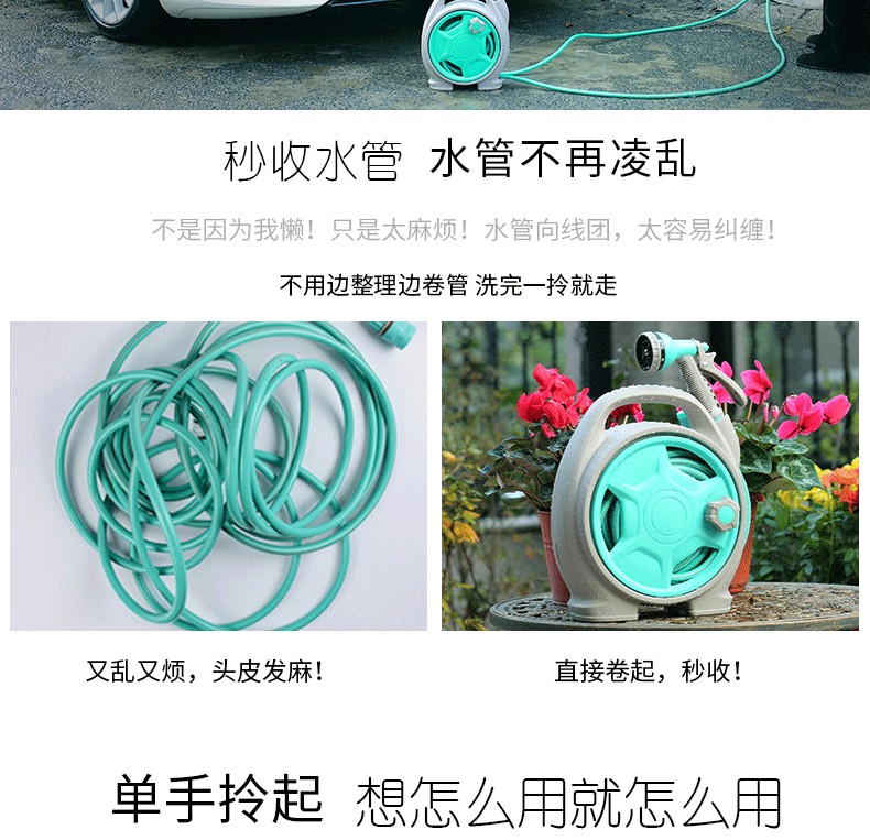 热销汽车水枪套装 车用水管车水管2313.523CM 车载高压洗车水枪详情图2